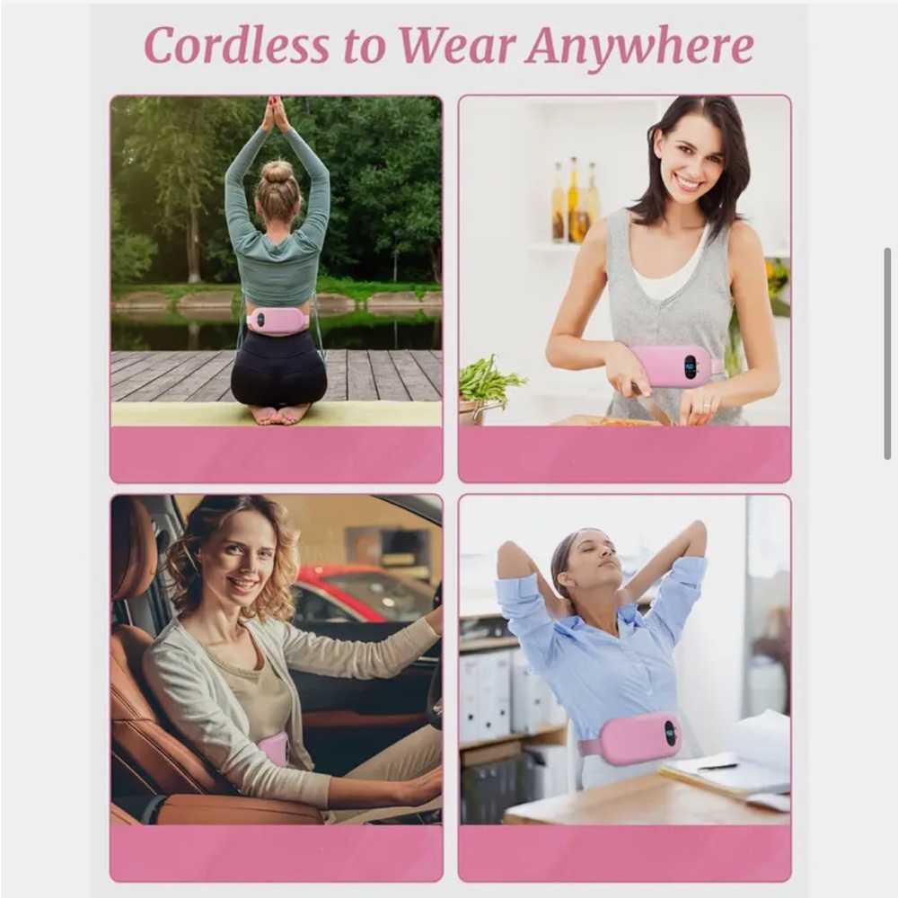 Pink Portable Heating Pad - Picture 2 of 7